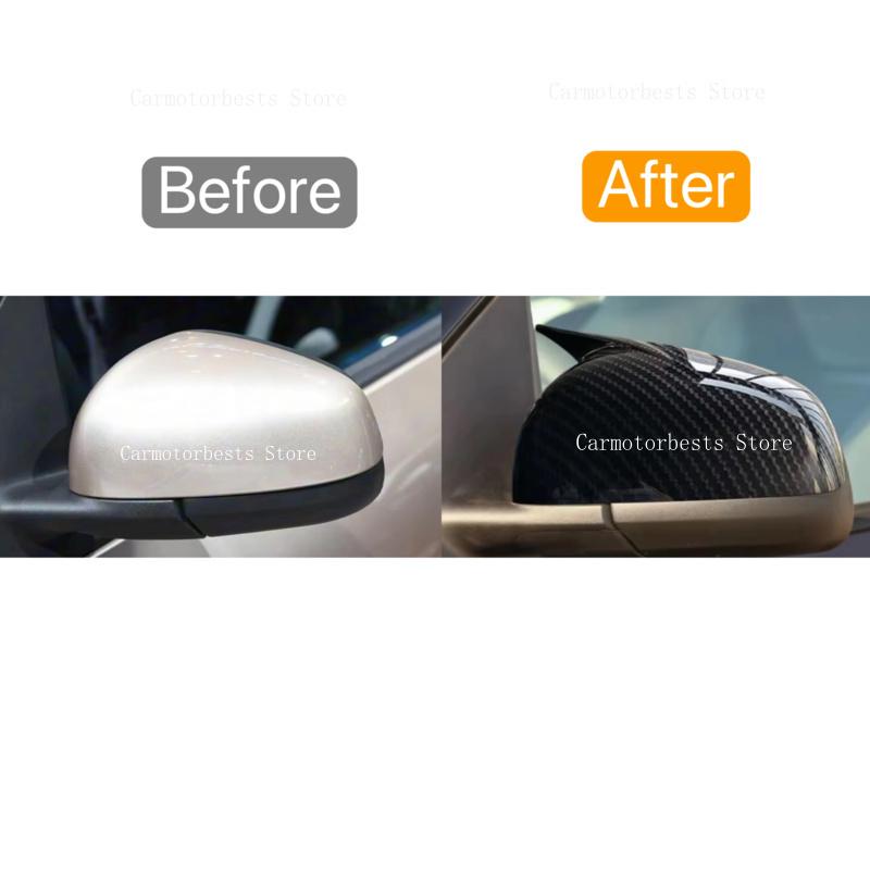 Car  Rearview Side Mirror Cover Fit ForMercedes-Benz Smart Fortwo/Forfour 453 W453 2015-2024 Wing Cap Rear View Case Trim