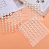 1 Sheet Plastic Semi-Circular Pearl Decoration Stickers For Diy Crafts Nail Art