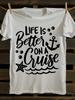 Unisex Cruise Vacation T-Shirt Mens Tshirt Womens Tshirts with Letters Print Short Sleeves T-Shirt Casual Street Tee Shirt Top