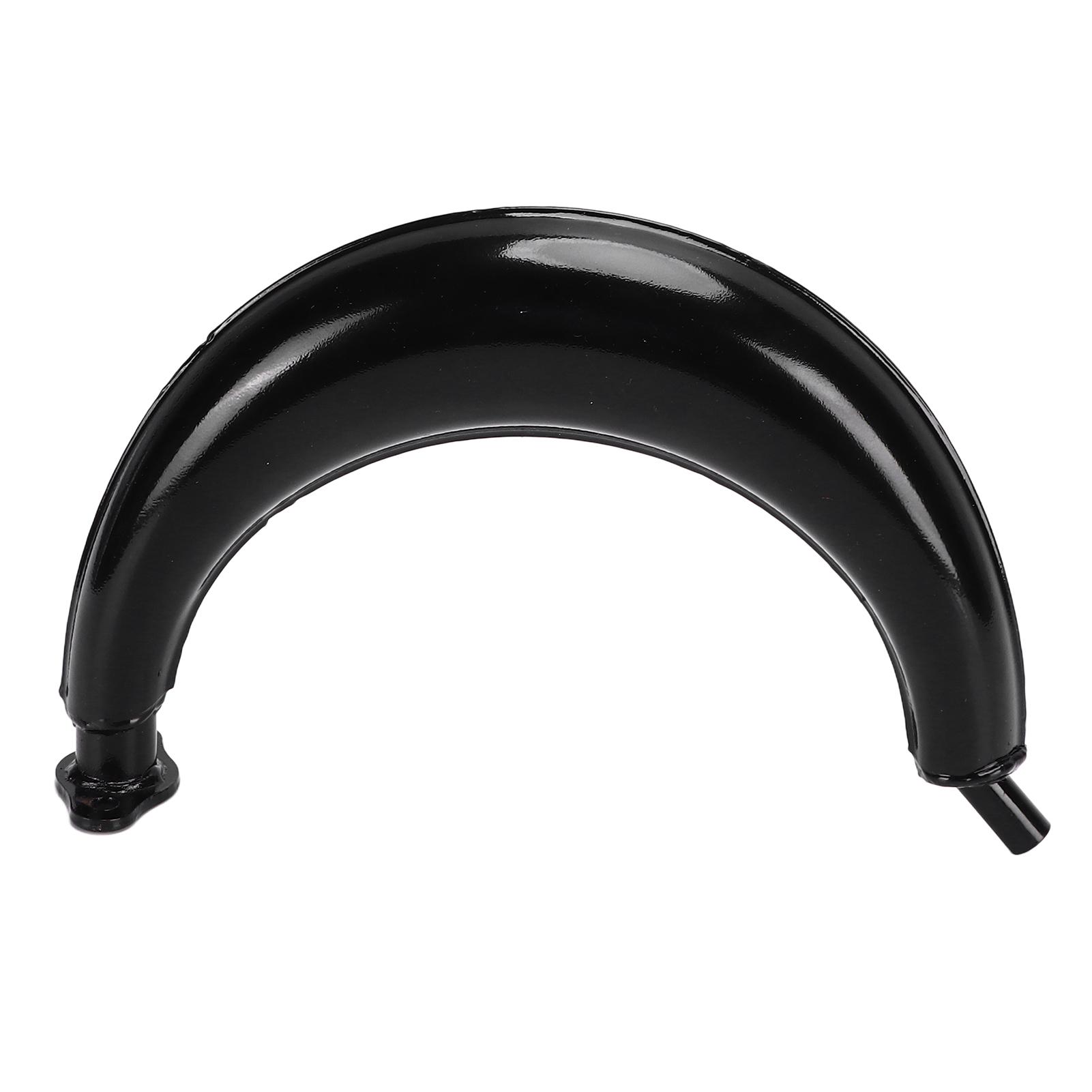 

40мм1,58дюйма Полумесяц Выхлопная труба глушителя Стальной сплав для 2-тактных двигателей 49cc 60cc 66cc 80cc