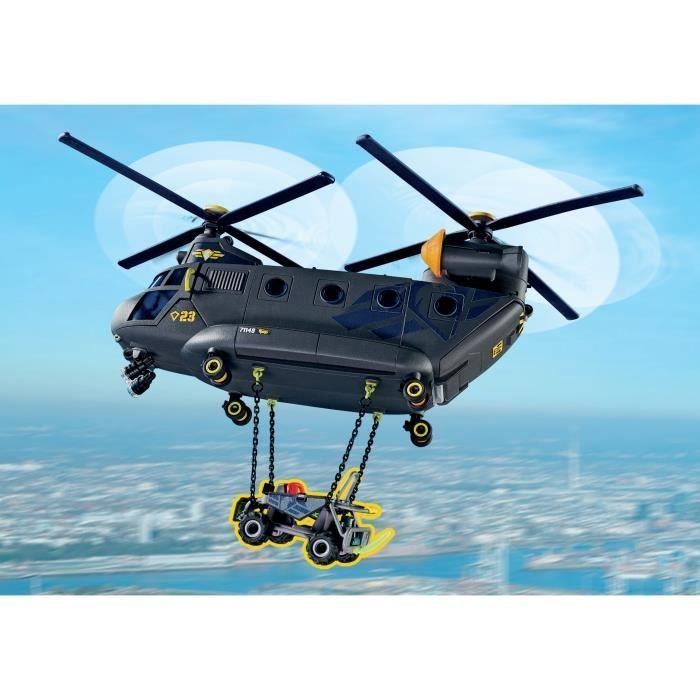 PLAYMOBIL 71149 Elicopter de transport al forțelor speciale, Polițiștii, City Action, Unitate de elită, 117 piese, De la 5 ani