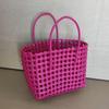 New Holiday Woven Beach Photo Bag - Handheld Hollowed-out Vegetable Basket Handbag