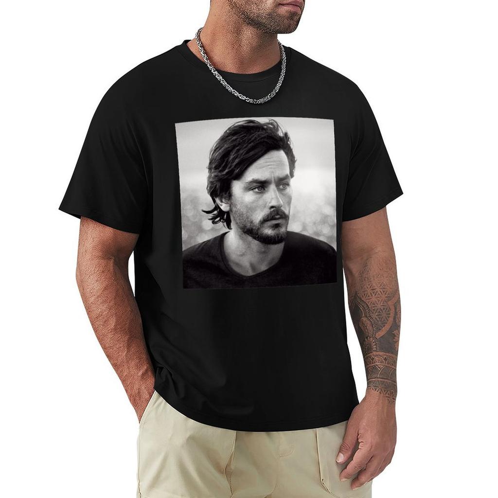 Alain Delon with beard Classic TShirt Breathable Gym Short Sleeve TShirt