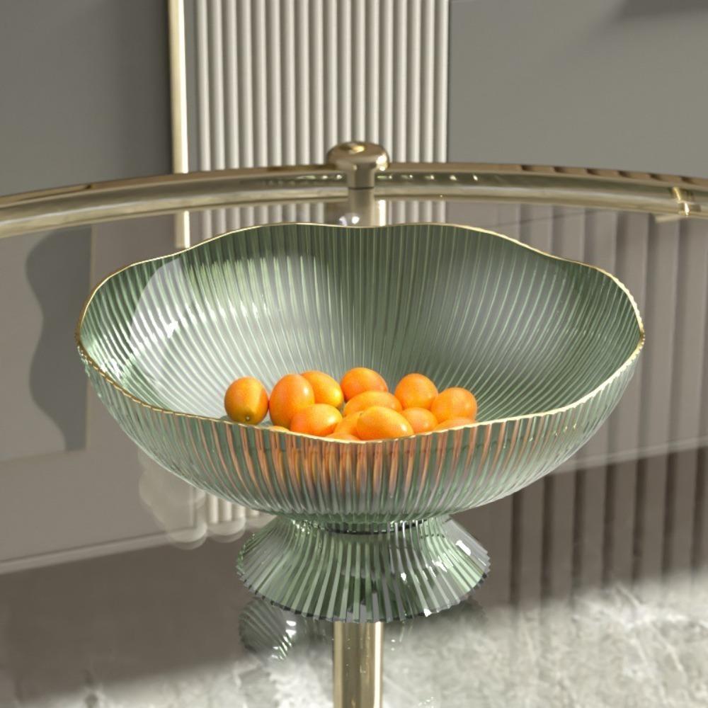 High Feet Living Room Fruit Basket Large Capacity Fruit Tray Snack Serving Bowl  Kitchen