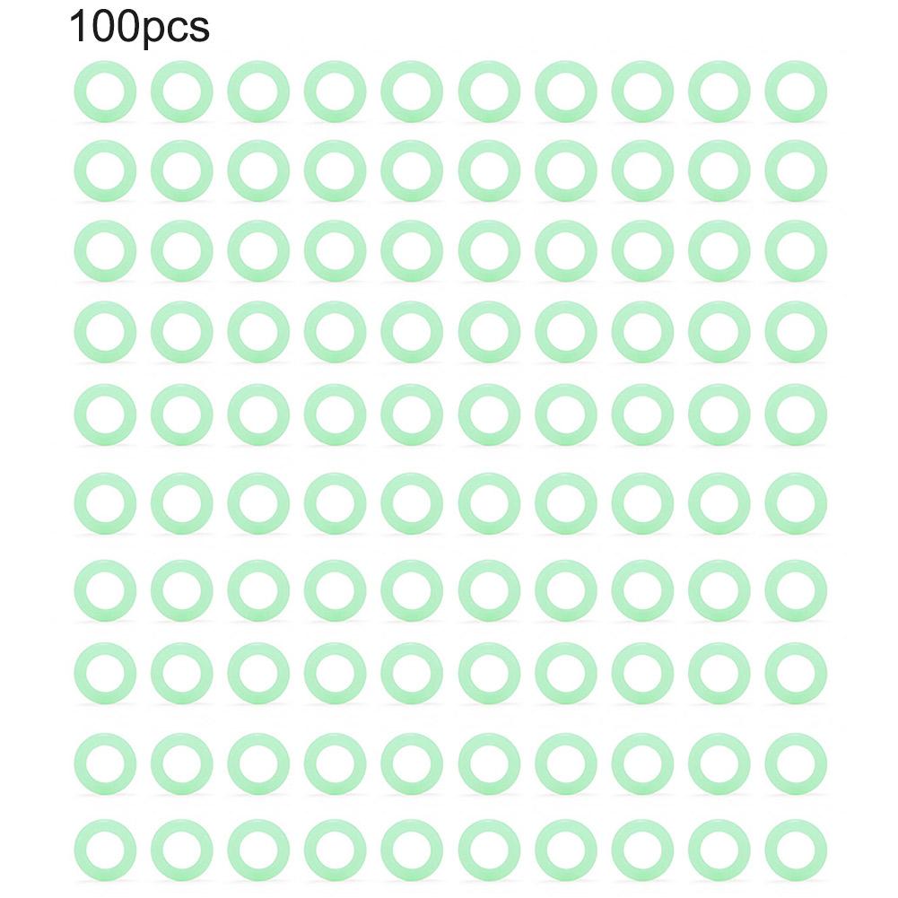 50/100Pcs Fluorescent Circle Canopy Tent Nail Luminous Ring O-shaped Reflective Light Warning Outdoor Camping Hiking Accessories