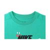 Men's Nike Green T-Shirt with Printed Logo, Crew Neck and Raglan Sleeves