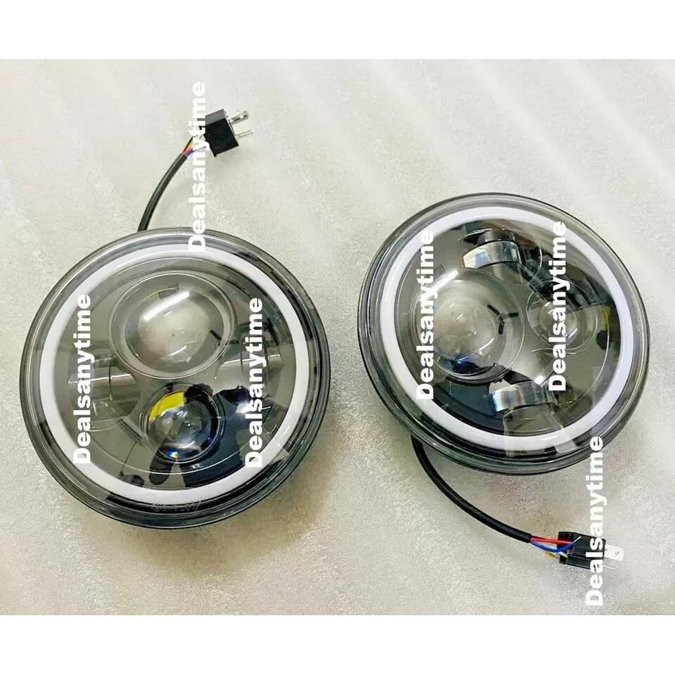 Suzuki Samurai SJ410 SJ413 LED Headlight DRL Hi/Lo Beam 7" Inch (Pair) |Fit For