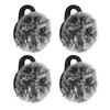 Gray Microphone Windshield Windscreen Cover for Hollyland Lark M2S (4-Pack)