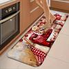 1Pcs Anti Fatigue Kitchen Rugs, Cooker Red Print Waterproof Non-Slip Thick Cushioned Kitchen Mat Heavy Duty Comfort Standing Mat for Kitchen
