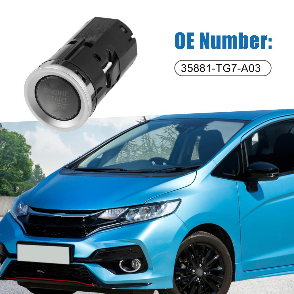 ABSOPRO Ignition Starter Switch Engine Button for Honda Start/Stop 35881-TG7-A03 2018-2019