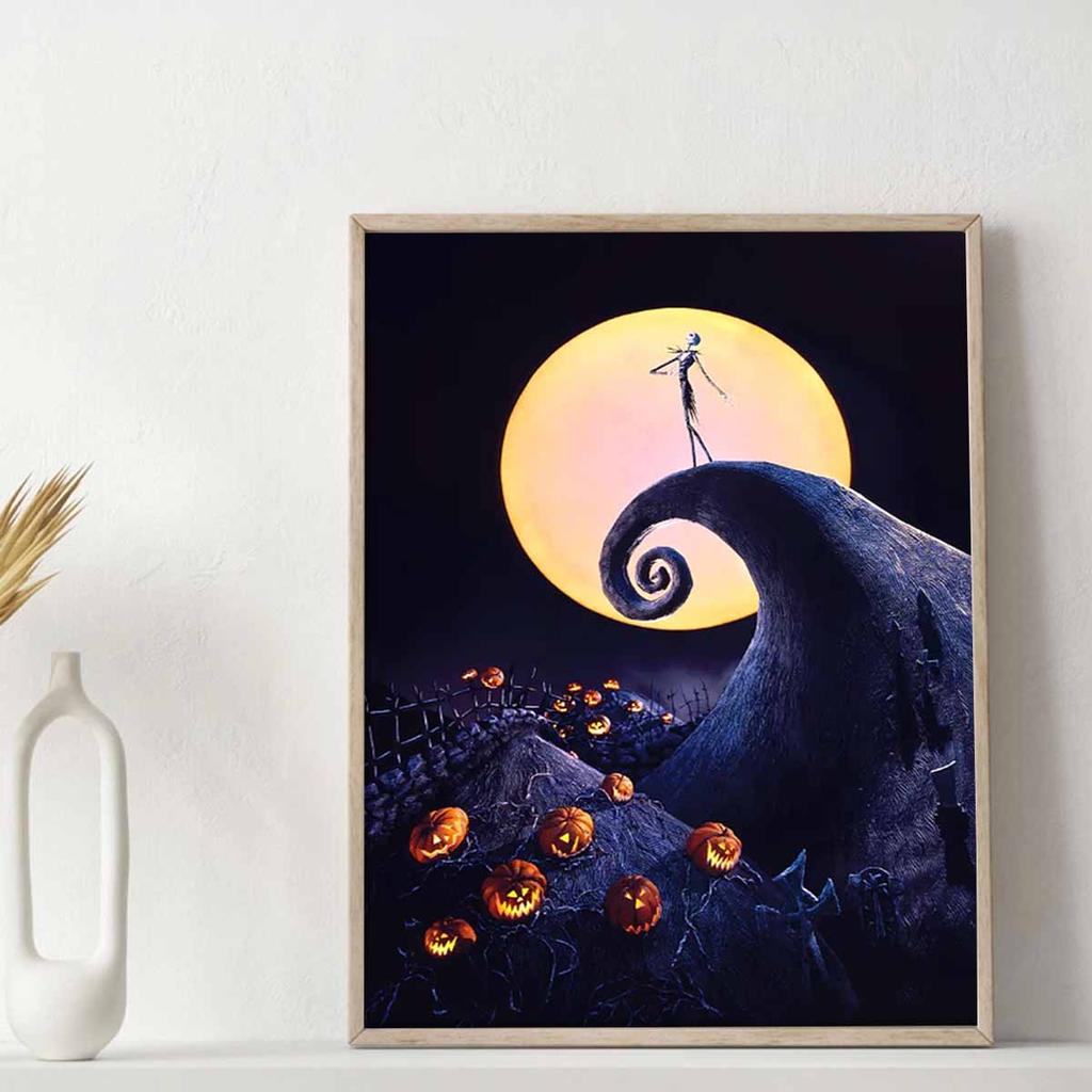 Full Round Diamond Painting Under The Moon Art Rhinestone Picture Mosaic DIY 5D Cross Stitch Embroidery Home Decoration