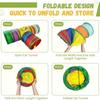 S Shape Foldable Cat Tunnel Large Diameter Interactive Play Tube Easy Clean Indoor Exercise Toy for Kittens Pets