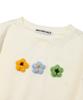 MISTER CHILD Crop Crochet Long Sleeve Ivory