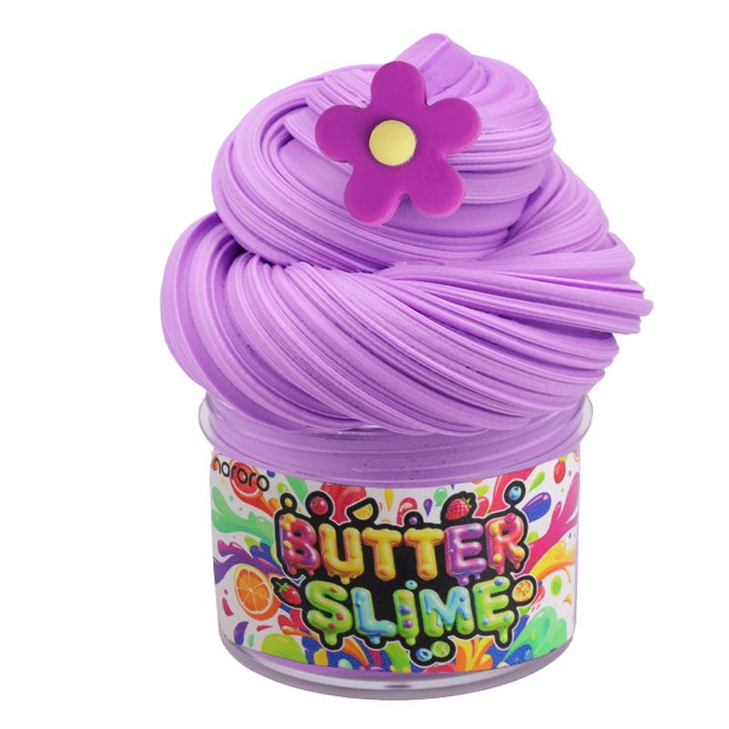 Butter Clay Slime Set: DIY Colored Puffy Gel Bubble Slime Cotton Mud.