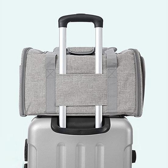 Yousheng Měkký přepravní box pro kočky Skládací cestovní přepravka pro mazlíčky Síťovaná taška na přenášení štěňat s ramenním popruhem pro kočky Malé psy