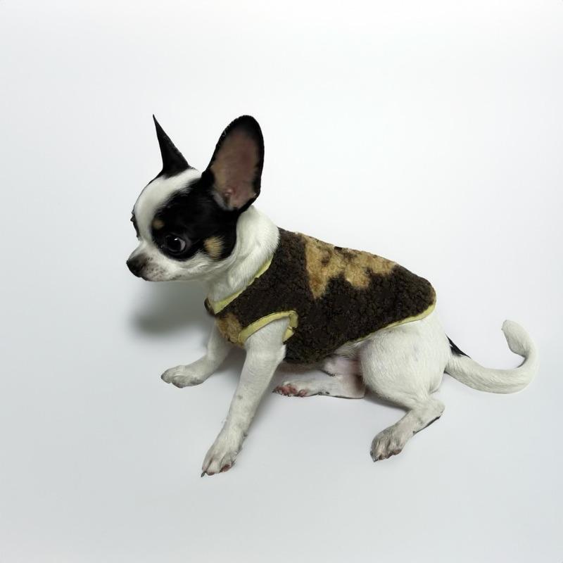 

Pet Winter Vest Dog Thickened Jacket Cat Dog Teddy Vest Clothes Milk Dog Autumn Winter XL chest 50 back 40 about 10-6.5 kg