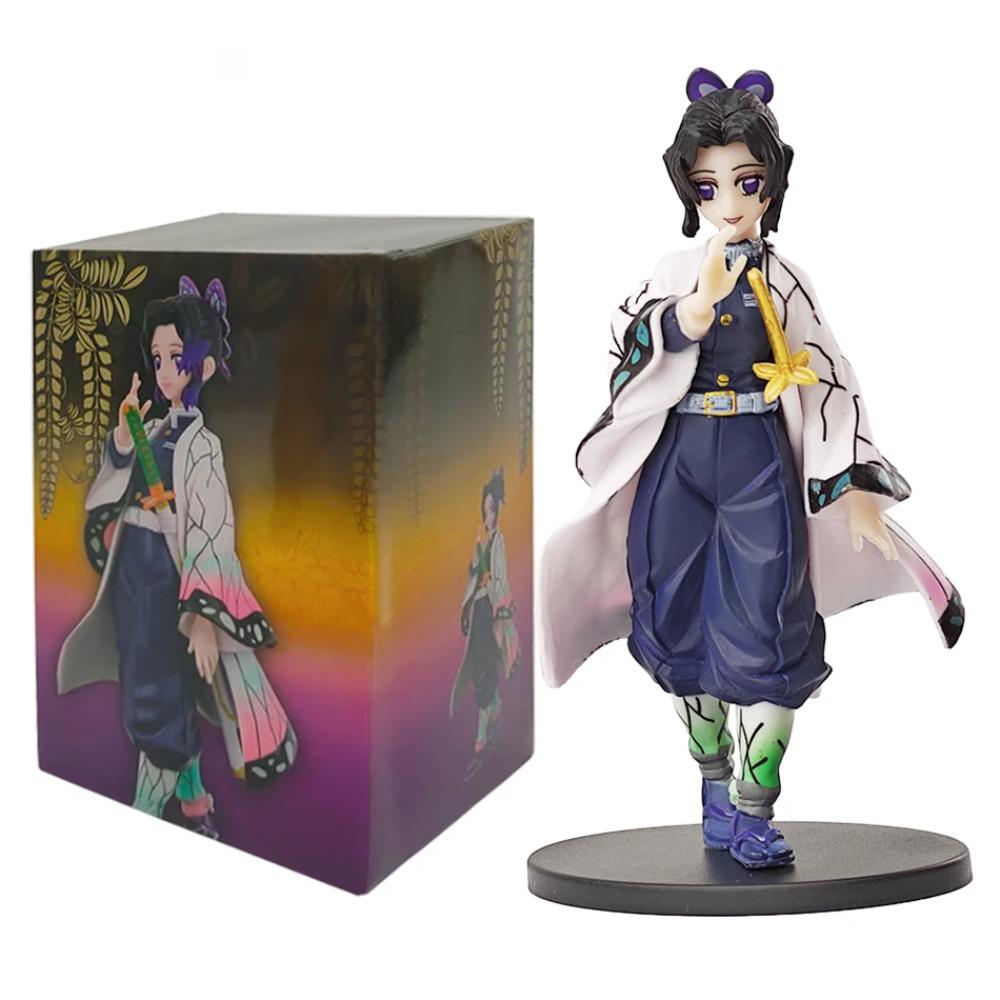 Figurine Anime Kamado Tanjirou Nezuko Demon Slayer Figurine Figurines d'Action Modèle PVC Jouets Figurine Zenitsu Inosuke Kimetsu No Yaiba
