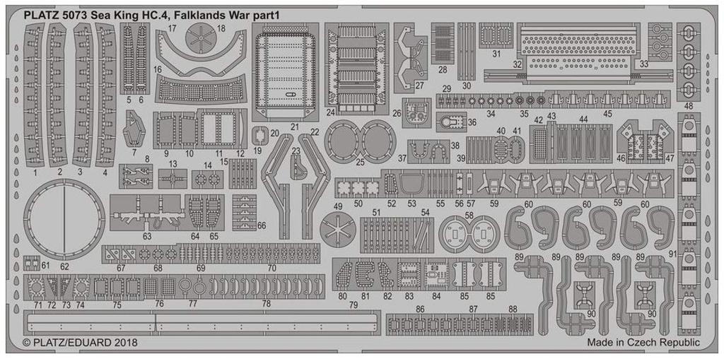Dragon Scale Westland Sea King Falkland Islands Plastic Model Kit with Etched Parts 1/72 WS-61 HC.4 (DR30TH-15)