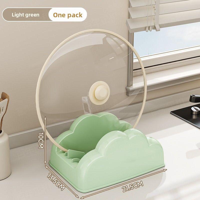 Pot Lid Rack, Kitchen Countertop for Spatulas and Spoons, Draining Rack, Household Kitchen Storage Rack светло-зеленый