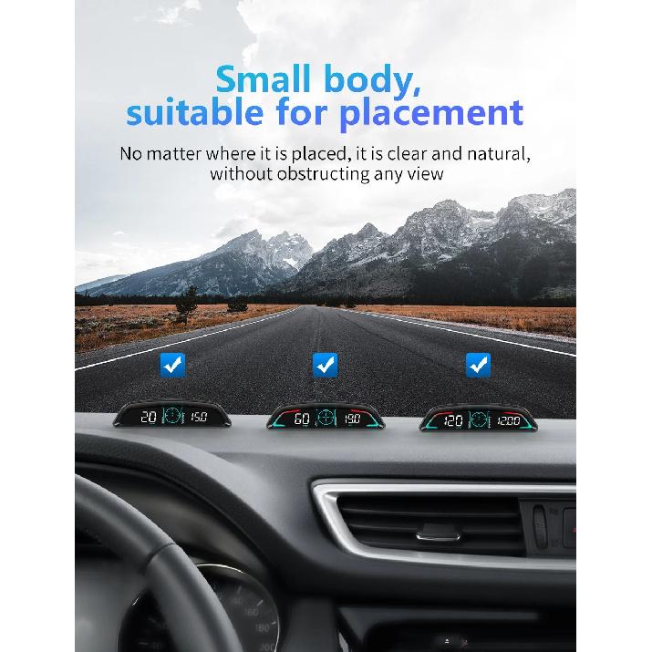Smart Digital Meter HUD B3 Obd2 Display Multifunction Speedometer Tachometer RPM Water Temp Volt Fuel Consumption Security Alarm