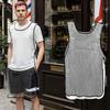 Double-sided Waterproof Black/Transparent Apron Barber Uniform Salon Hairstylist Apron Hairdresser Vest For Beauty Salon Nail