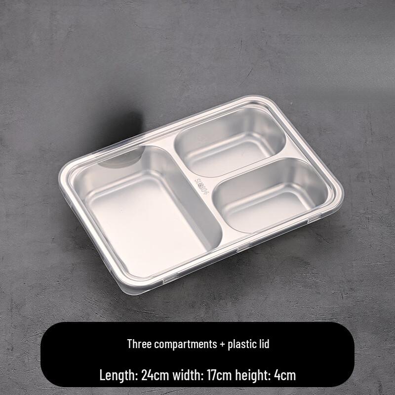 304 Stainless Steel Divided Lunch Tray