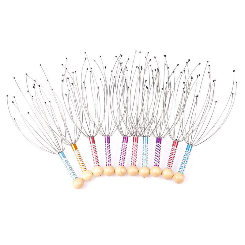1Pcs Head Massager Scratcher Scalp Neck Release Relax Stress Massage Octopus