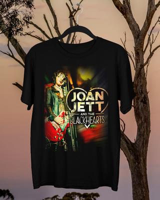 Joan Jett & The Blackhearts 2021 Black T- Shirt S To 5XL Gift Fans LOA58 Unisex T-Shirt