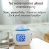 Alarm Clock Projection Light LED Alarm Clock Projection Light Star Sky Color Change Bedside Night Light for Bedroom Kids Room