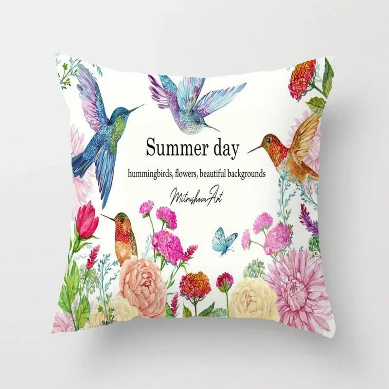 Animal Flower Sofa Pillowcase Cushion Cover Bed Home Living Room Car Office