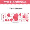 Valentine’s Day Heart Love Window Sticker Romantic Wall Decor Living Room Bedroom Proposal Party Home Decoration