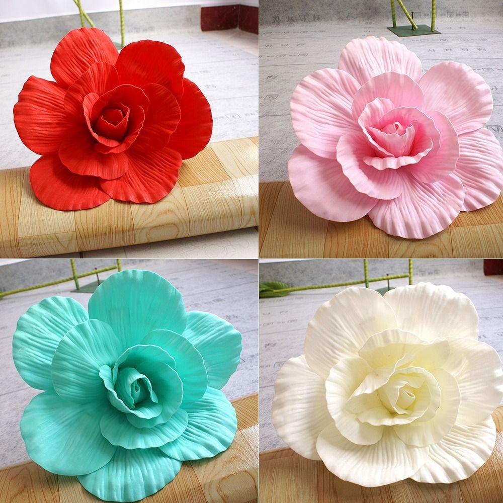 Large Size Three-dimensional Decoration PE Foam Simulation Rose NEW Fake Flower  Wall
