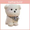 Triangular Scarf Bichon Frise Plush Toy Cute Stuffed Animal Doll Birthday Gift