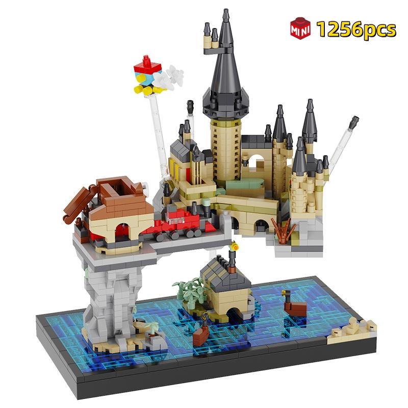 Brand new High-Quality 1256Pcs High-Quality Magic High-Quality Castle High-Quality Building High-Quality Blocks,Light High-Quality Up, Tiny scale