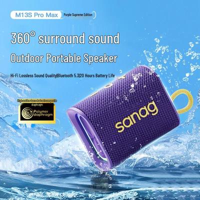 Saina M13SProMax Portable Waterproof Bluetooth Speaker CN Plug (adapter Included)