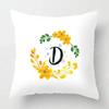 Nordic Fall Home Decor Autumn Throw Pillow Case Sofa Cushion Cover Modern  Letter