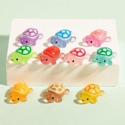 Lichtgevend Mini Schildpad Ornament: Hars Tuin, Aquarium, Autodecoratie