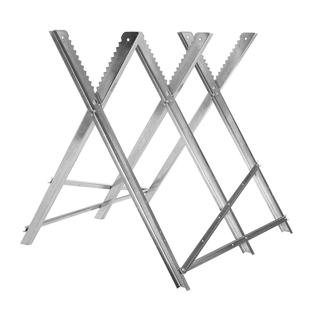 Metal trestle stand for cutting wood, adjustable trestle, 120 kg, steel