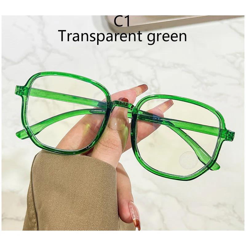 New Irregular Anti Blue Light Glasses Women'S Candy Flat Lens Ins Shades Large Frame Flat Lens