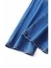 European & North American Women's Elastic Bell Bottom Fringe Jeans