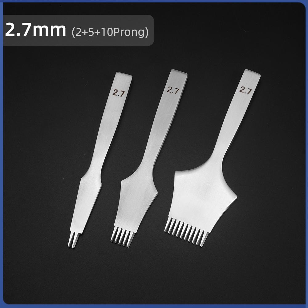 

QJH DIY Leather Punching Tool Set, Leather Drill Chisel, Durable Leather Hole Cutting Die, Professional Steel Chisel