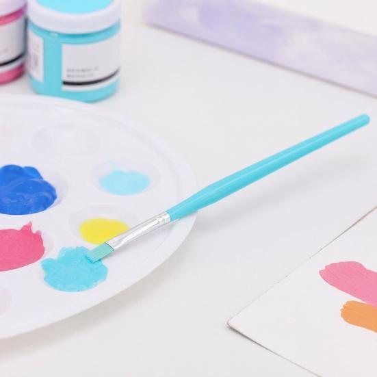 Professional Nylon Brush Set 6PCS Paint Brush, with Candy Colored Design, Flexible Oil Painting Brushes Bristles for Watercolor Acrylic Artist