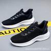 Autumn New Lightweight Soft-soled Shoes Breathable Fly-woven Mesh Low-heeled Trendy Casual Net Shoes Running Sports Shoes Men's Shoes