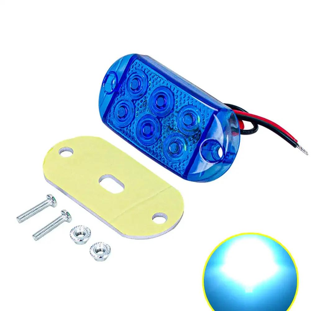 1Pcs Bright Waterproof Truck Led Side Light Truck Waist Light Signal Light 6LED 12-80V Trailer Sidelight Taillight