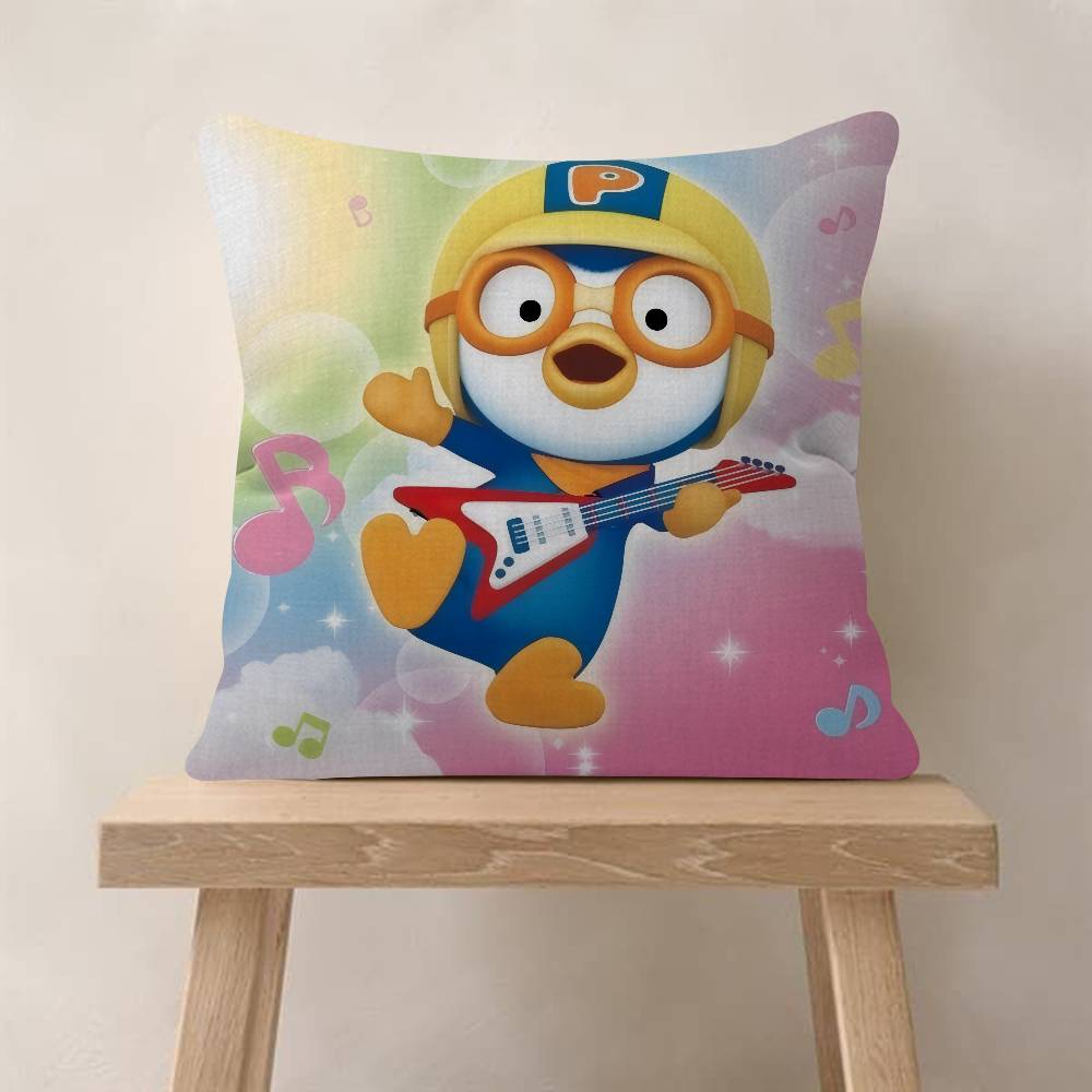 Anime cute Pororos Pillow Gift Home Office Decoration Bedroom Sofa Car Cushion Cover case 45x45