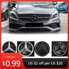 Autoaufkleber Für Mercedes Benz Silber Und Schwarz Emblem Frontgrill Beleuchtetes Logo Stern Abzeichen W176 W246 W205 W212 W207 W217 W25