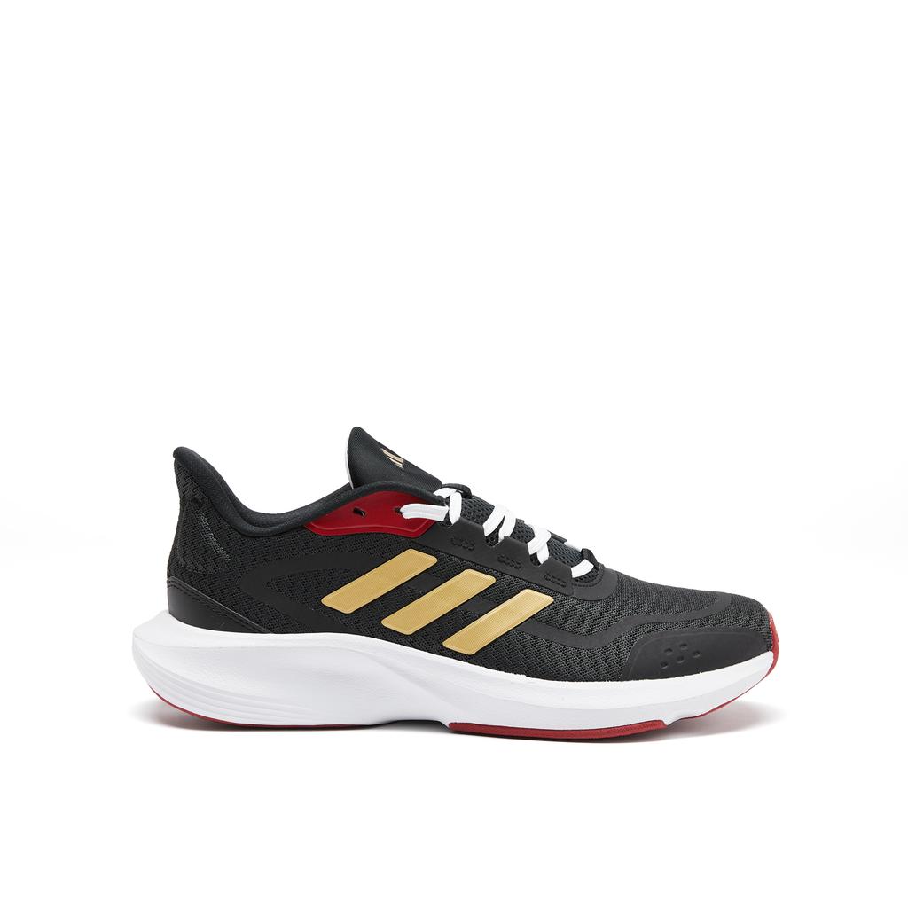 Adidas All Day Essential Comfortable PU Fabric Synthetic Leather Non-Slip Wear-Resistant Low-Top Running Shoes Unisex Running Shoes Black Gold JQ1167