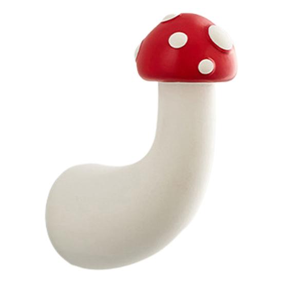 3D Mushroom Hook Refrigerator Magnet Resin Mushroom Shape Decorative Magnet Home Kitchen Office Whiteboard Cabinet Locker Fridge Magnet D