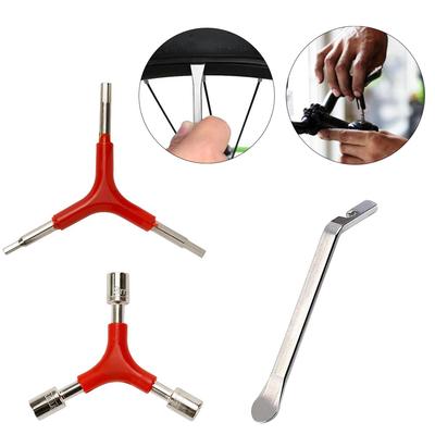 Y-Shaped 3 Way Socket Wrench Internal Hexagon Wrench,Bicycle Tire Lever for Outdoor Camping Bicycle Cycling Repair Tool