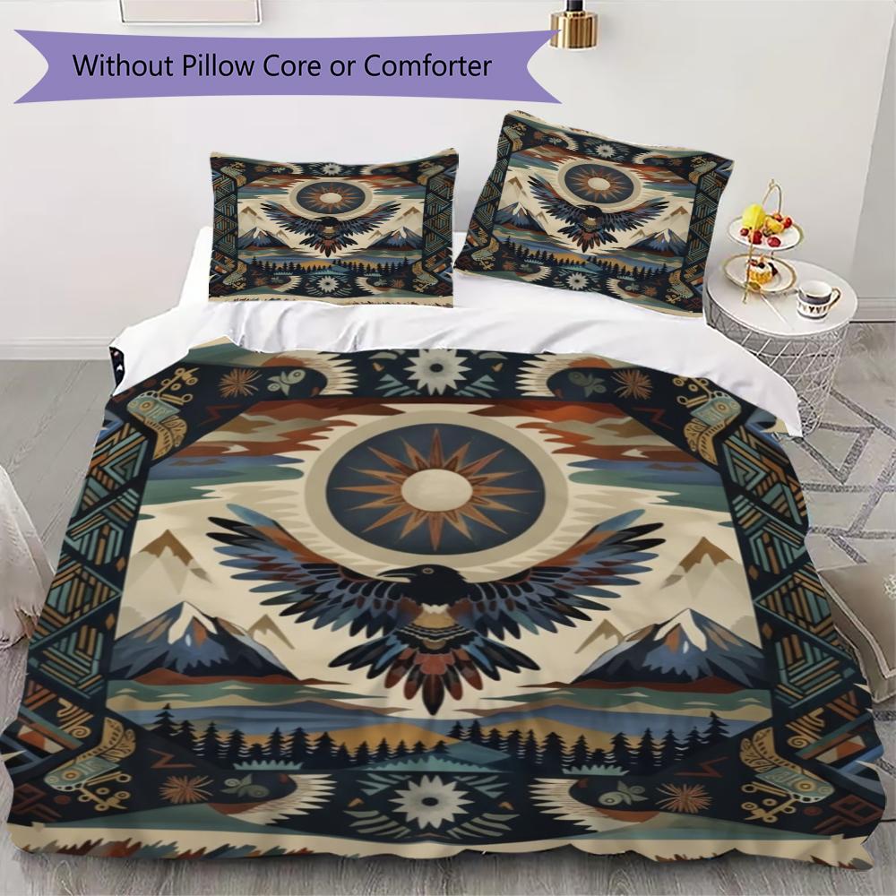 Tribalism Animal Pattern Bedding uilt Set uilt Cover Pillowcase Home Decoration Birthday Gift (1 * duvet cover + 2 * pillowcase  without core)74